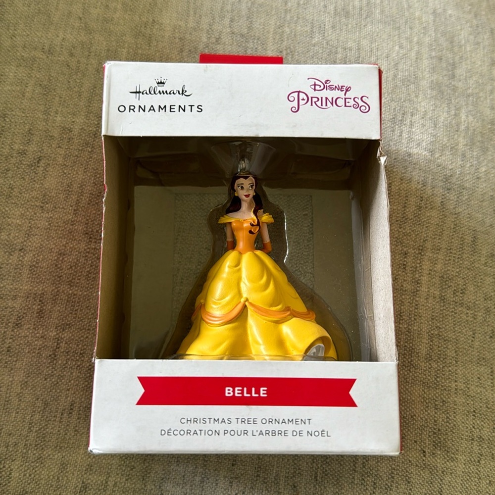 2022 Hallmark Disney Beauty And The Beast Belle Christmas Tree Ornament